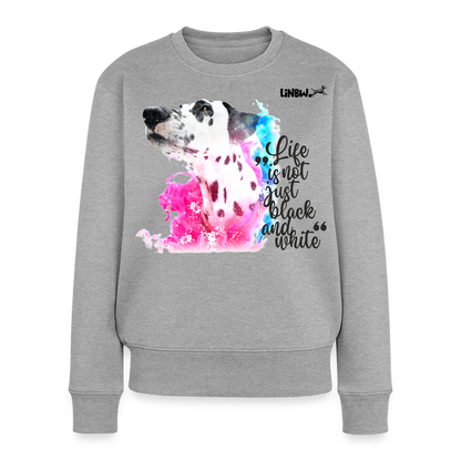 Boa's Pullover Splash Life is not just black and white Edition Black - Grau meliert
