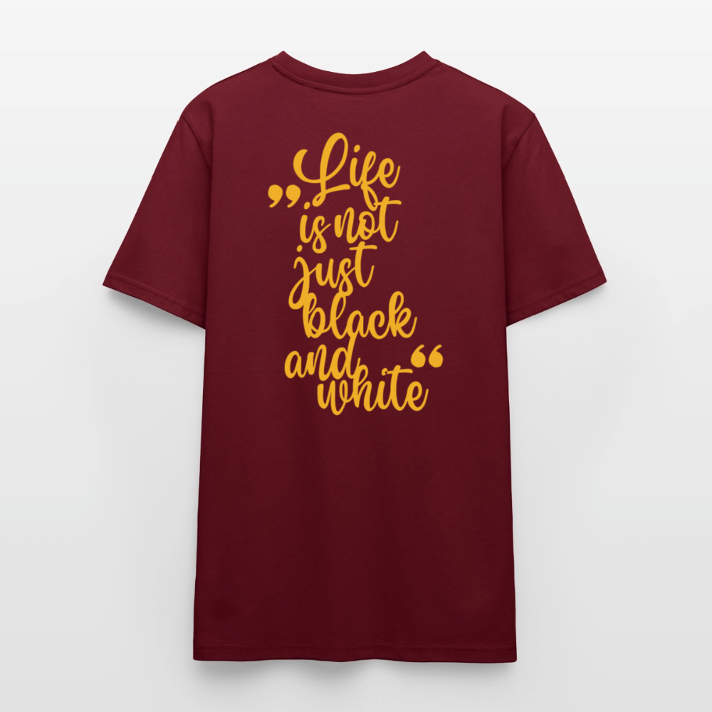 LiNBW. Unisex T-Shirt Premium Crew Yellow Edition Life is not just black and white - LiNBW.