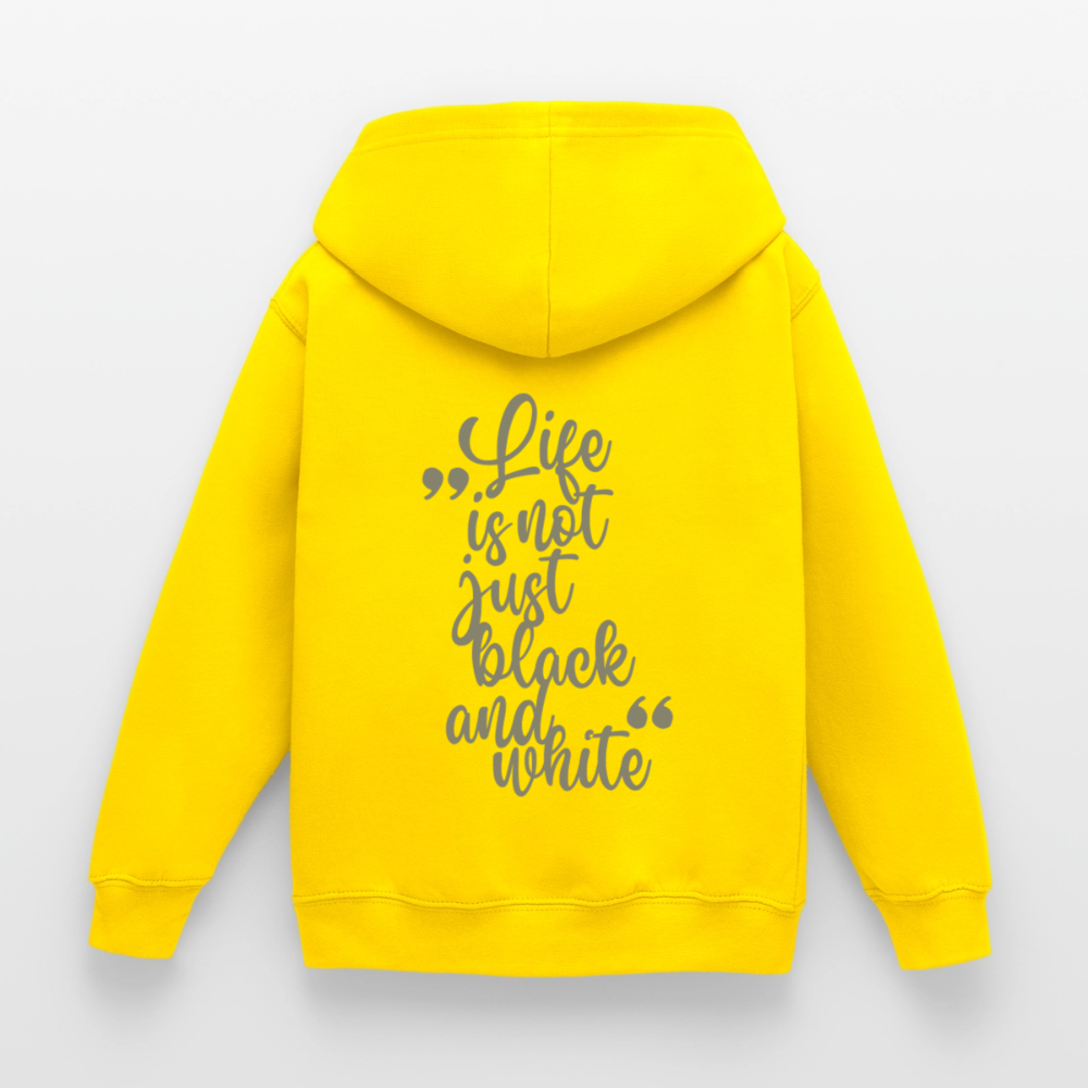 LiNBW. Crew Hoodie Life is not just black and white Edition Grey - LiNBW.