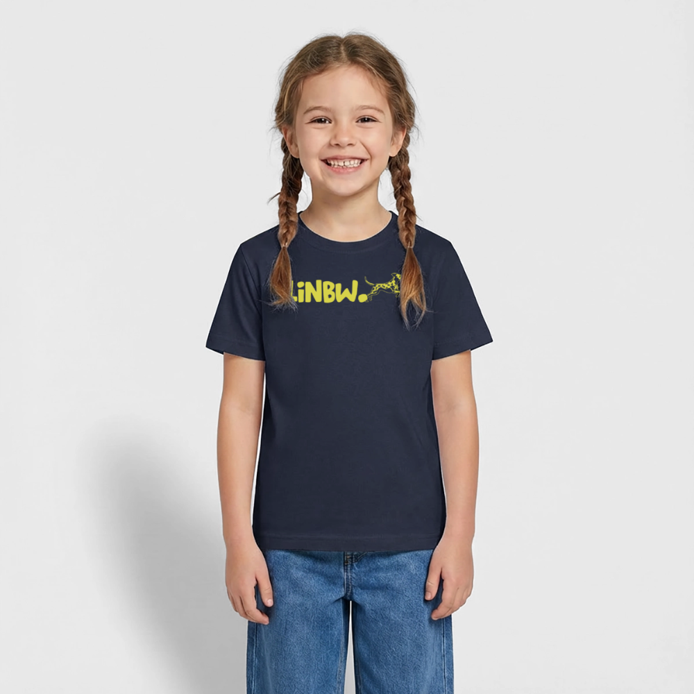 LiNBW. Crew T-Shirt Yellow Edition Life is not just black and white - Navy