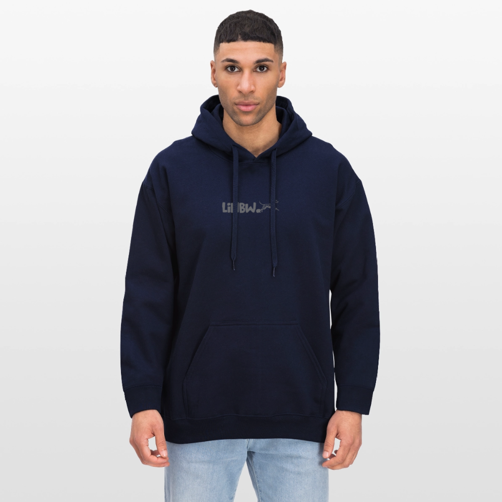 LiNBW. Crew Hoodie Grey Edition Life is not just black and white - Navy