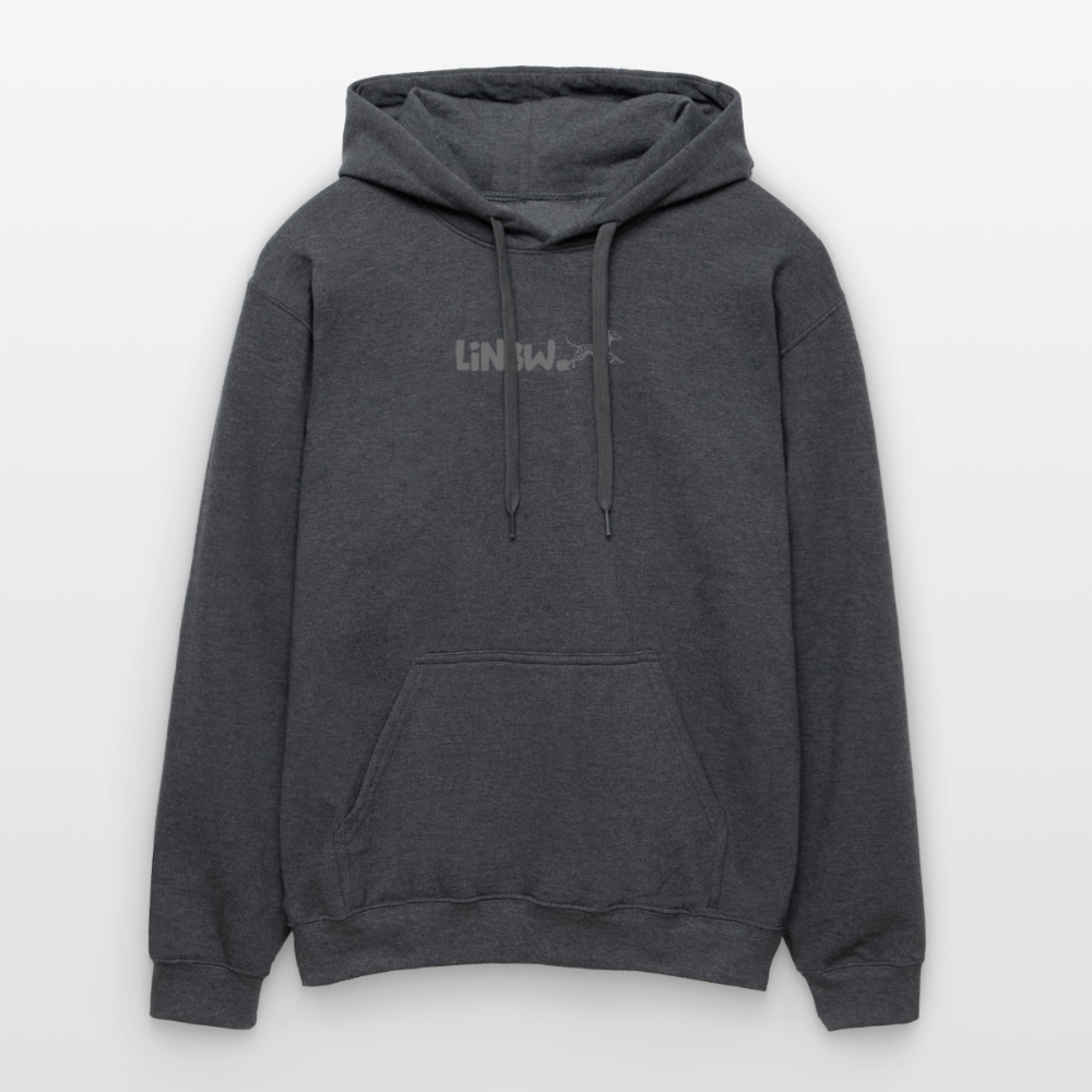 LiNBW. Crew Hoodie Grey Edition Life is not just black and white - Dunkelgrau meliert