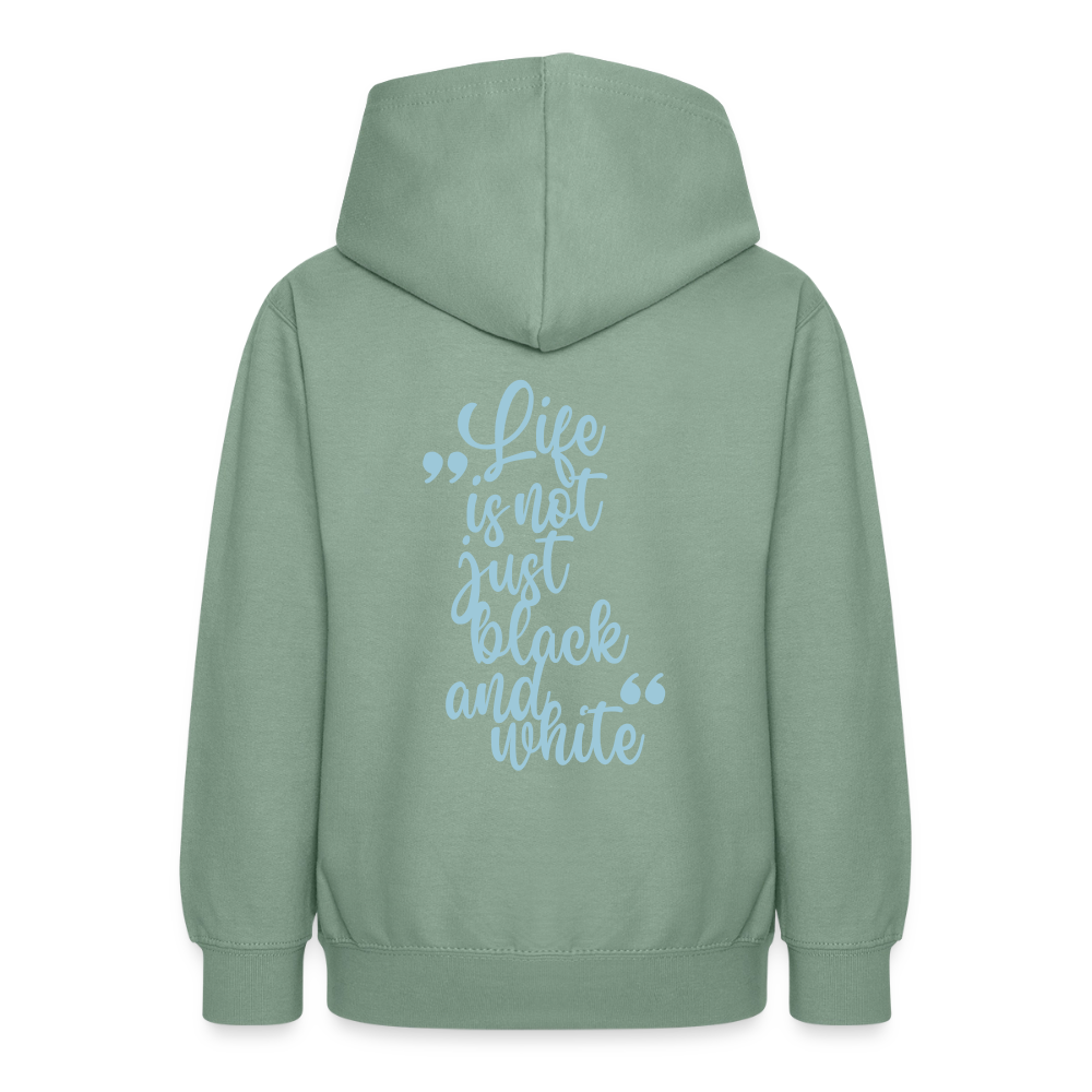LiNBW. Crew Hoodie Life is not just black and white Edition Blue - LiNBW.