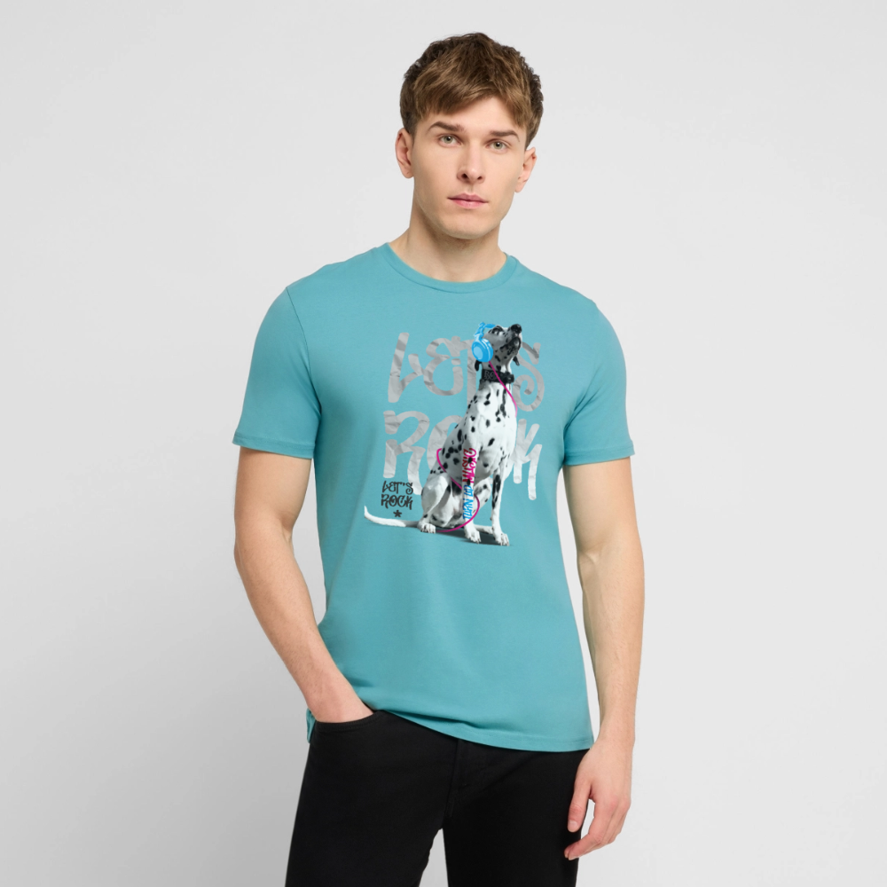 Boa's Unisex T-Shirt Premium Let's Rock - Pastelltürkis