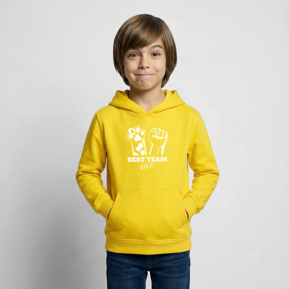Best Team Ever  Hoodie White Edition - Gelb