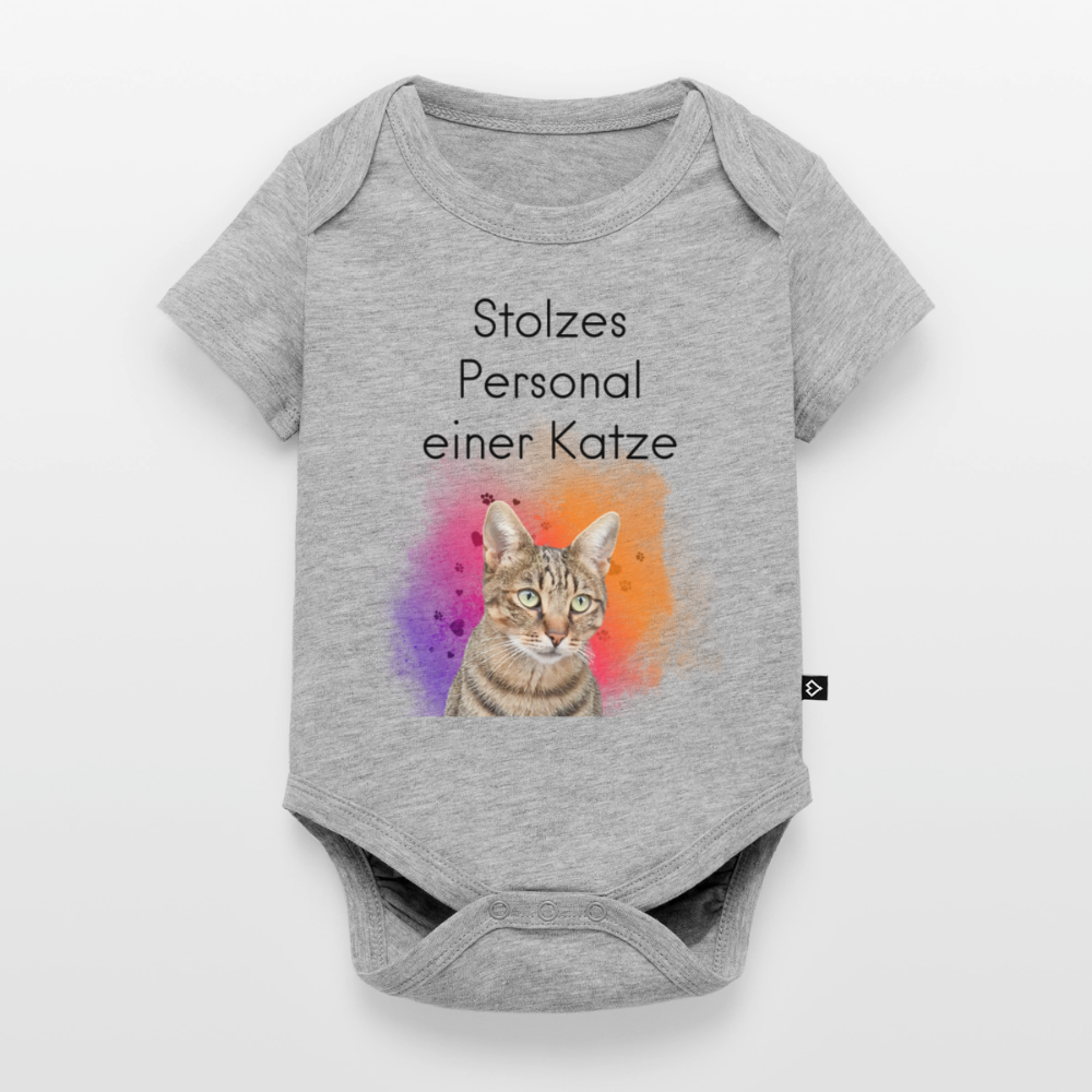 Pedro´s Kurzarm-Body Stolzes Personal einer Katze Black Edition - LiNBW.