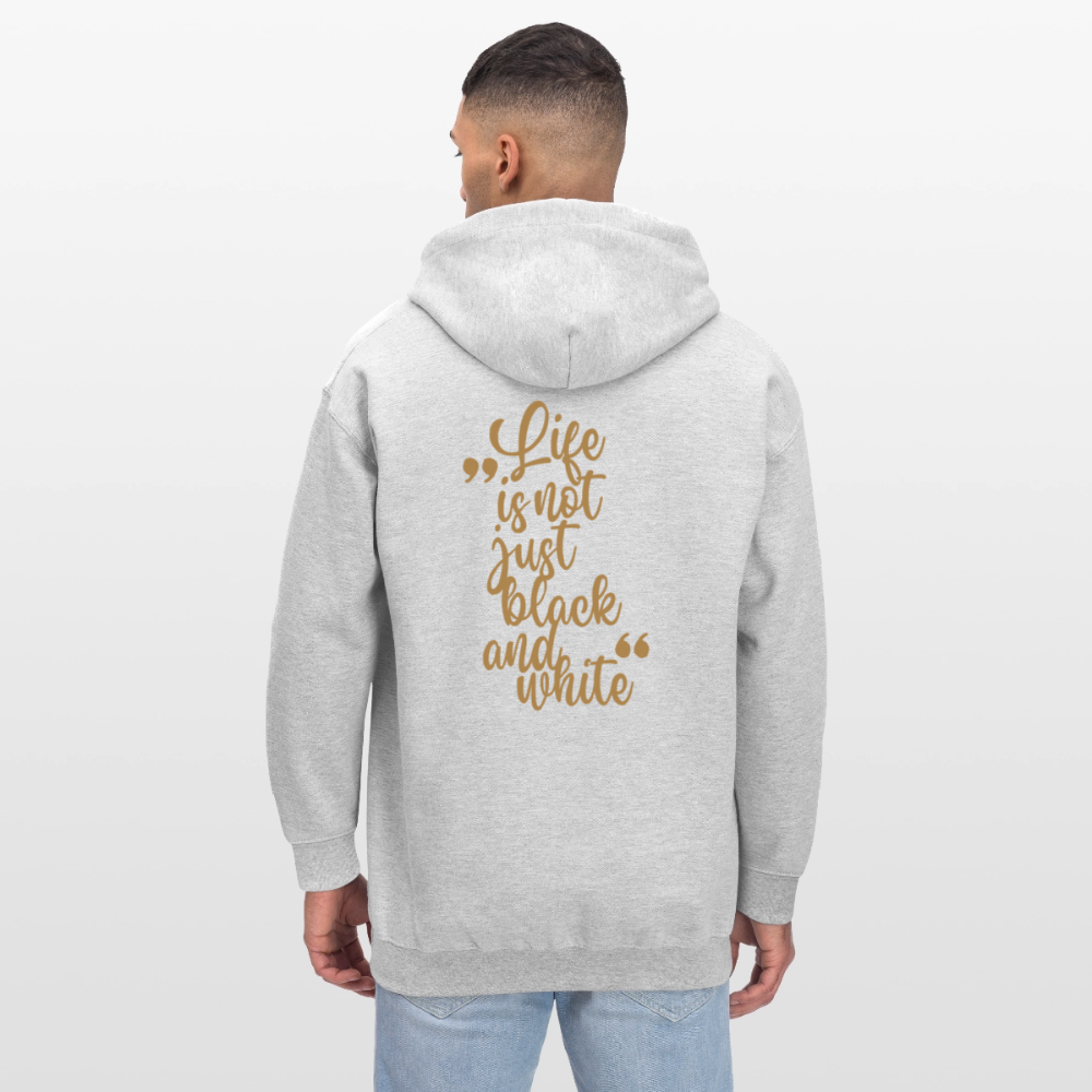 LiNBW. Crew Hoodie Brown Edition Life is not just black and white - Hellgrau meliert