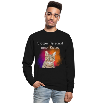 Pedro's Classic Pullover Stolzes Personal einer Katze White Edition - LiNBW.