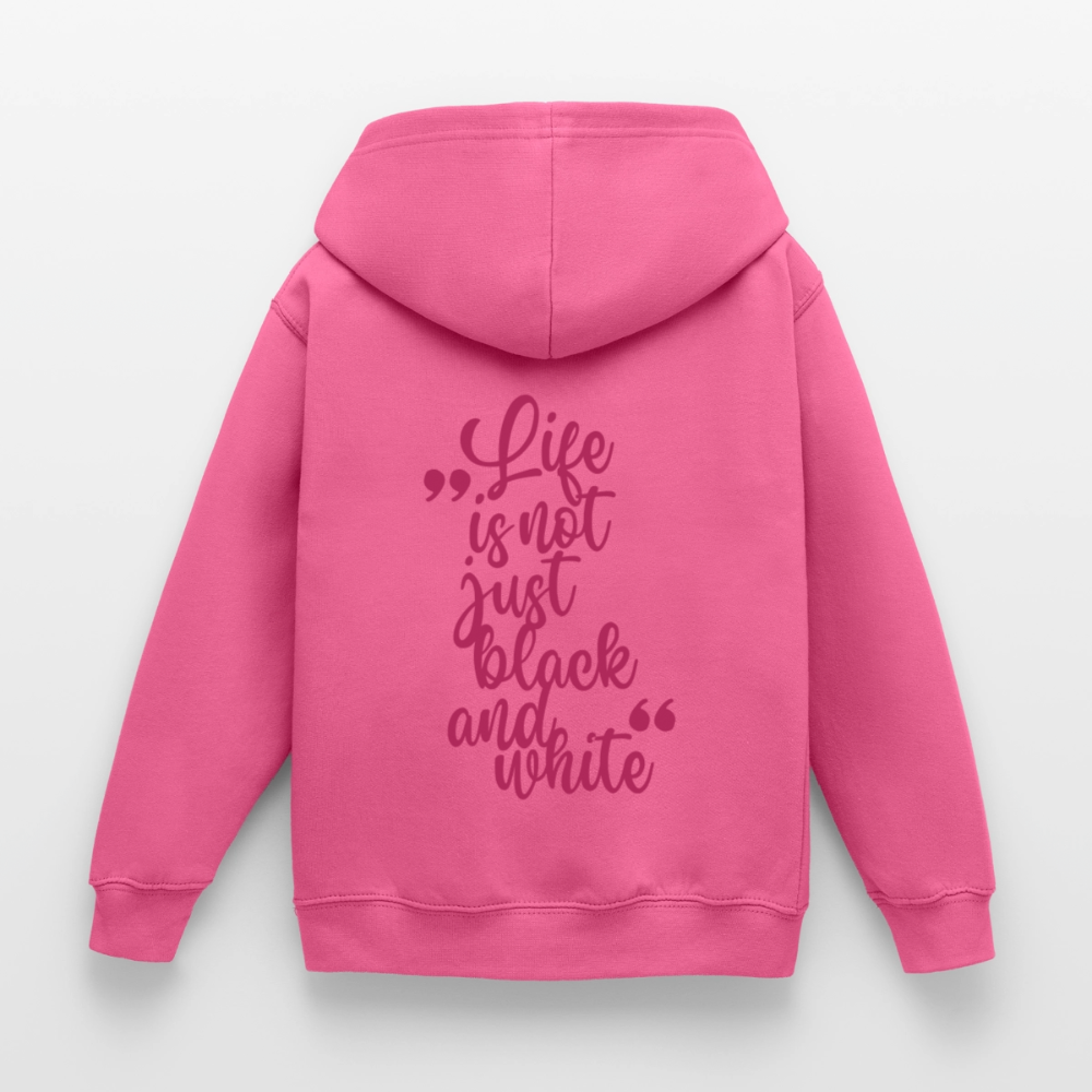 LiNBW. Crew Hoodie Life is not just black and white Edition Pink - LiNBW.