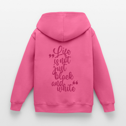 LiNBW. Crew Hoodie Life is not just black and white Edition Pink - LiNBW.