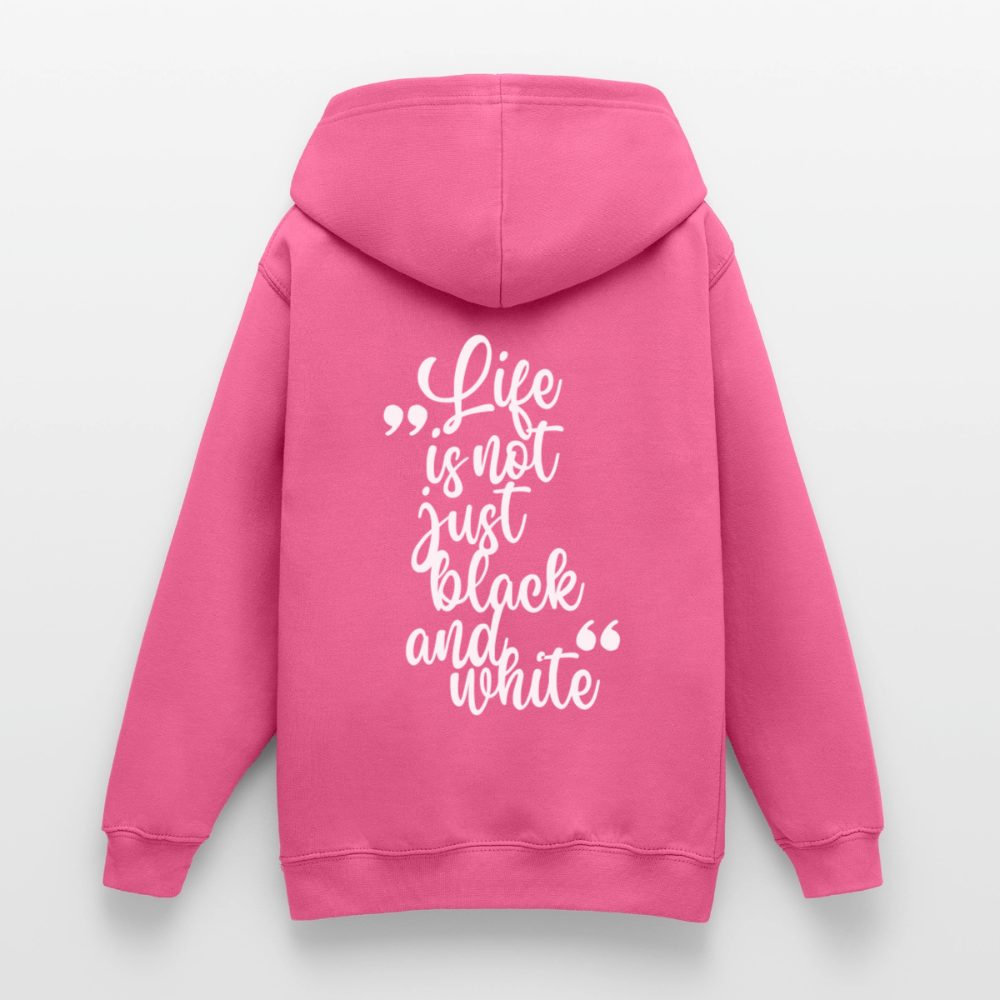LiNBW. Crew Hoodie Life is not just black and white Edition White - LiNBW.