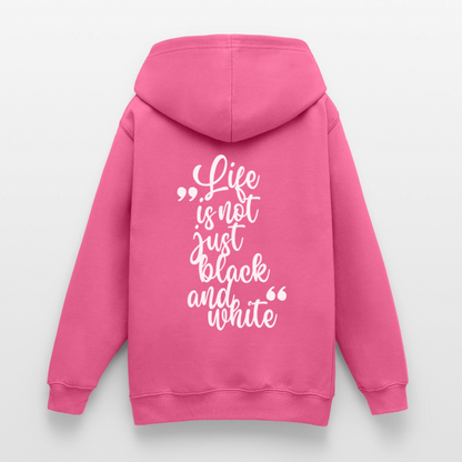 LiNBW. Crew Hoodie Life is not just black and white Edition White - LiNBW.