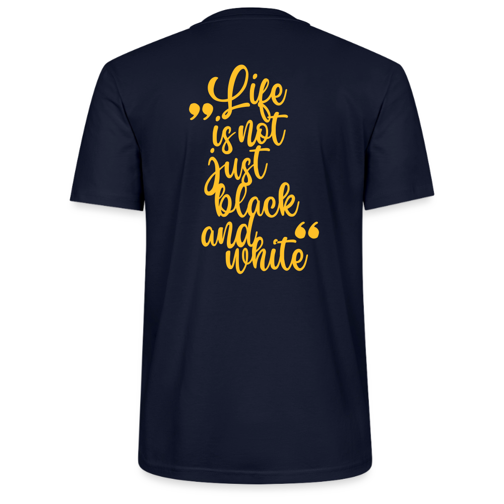 LiNBW. Unisex T-Shirt Premium Crew Yellow Edition Life is not just black and white - LiNBW.