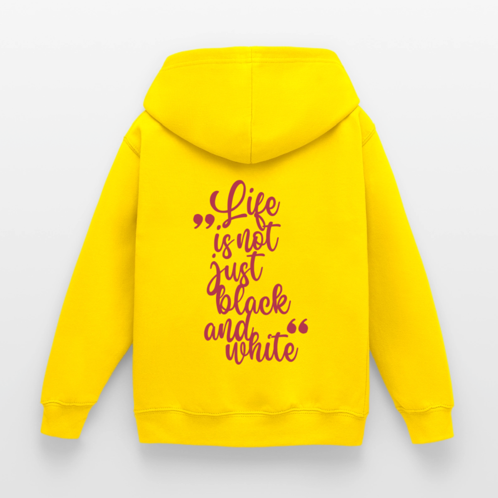 LiNBW. Crew Hoodie Life is not just black and white Edition Pink - LiNBW.