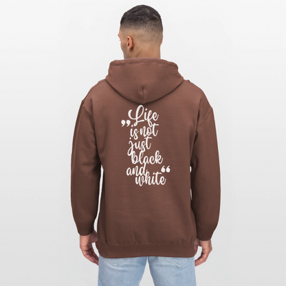 LiNBW. Crew Hoodie White Edition Life is not just black and white - Kakao