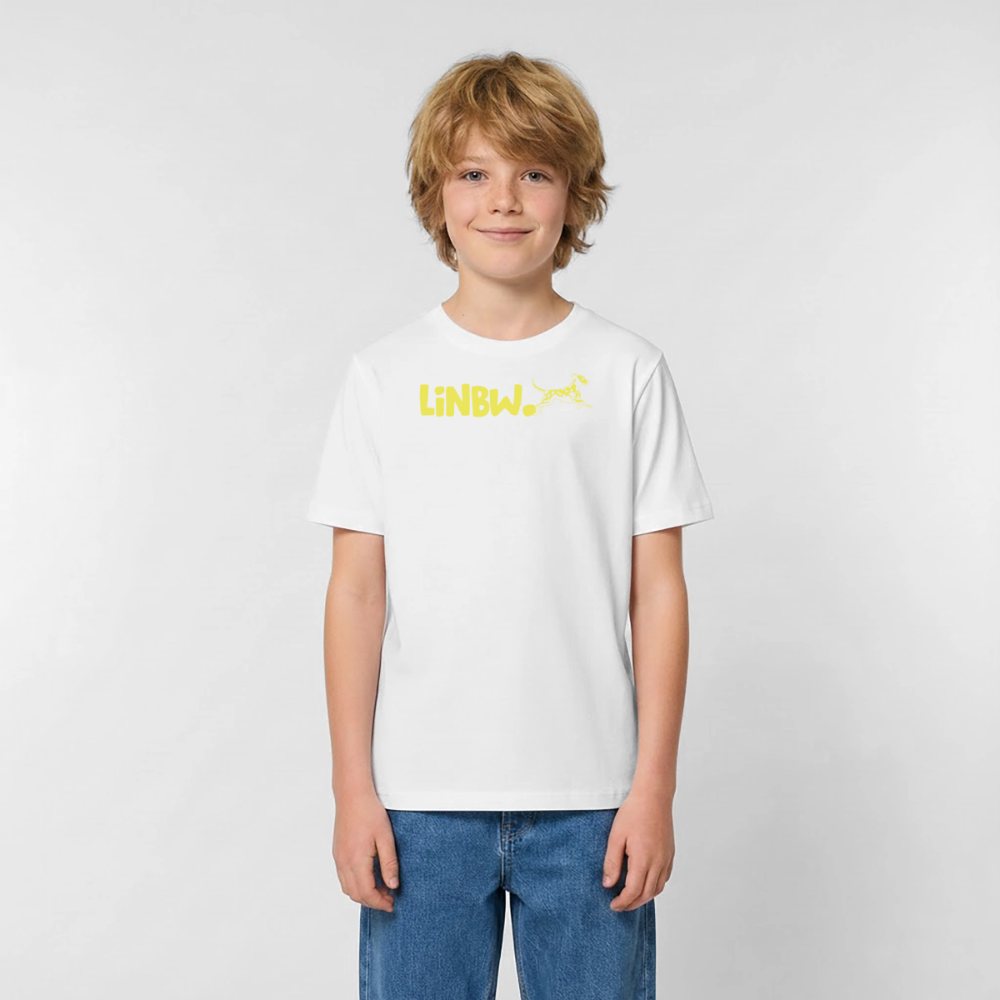 LiNBW. Crew T-Shirt Yellow Edition Life is not just black and white - Weiß