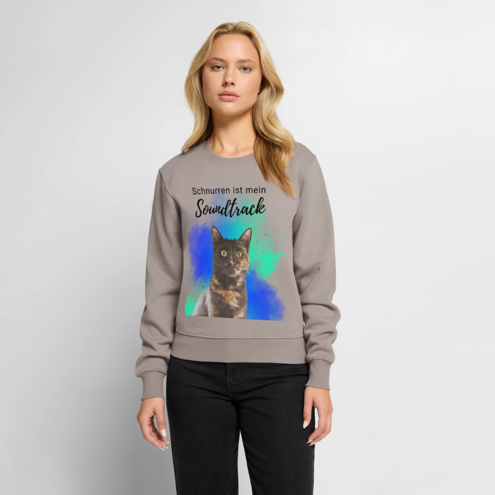Nala's Pullover Schnurren ist mein Soundtrack Black Edition - Taupe