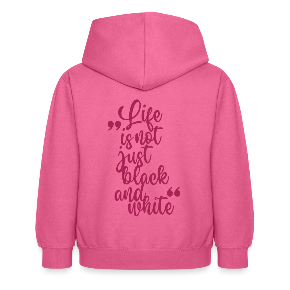 LiNBW. Crew Hoodie Life is not just black and white Edition Pink - LiNBW.