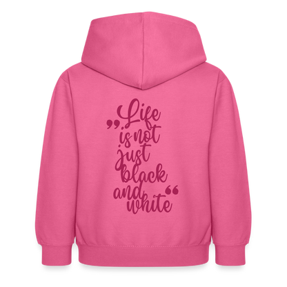 LiNBW. Crew Hoodie Life is not just black and white Edition Pink - LiNBW.