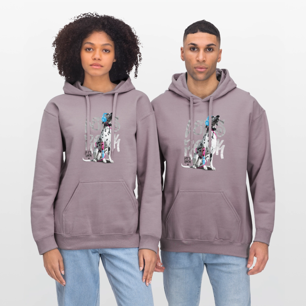 Boa's Hoodie Let's Rock - Lilagrau 
