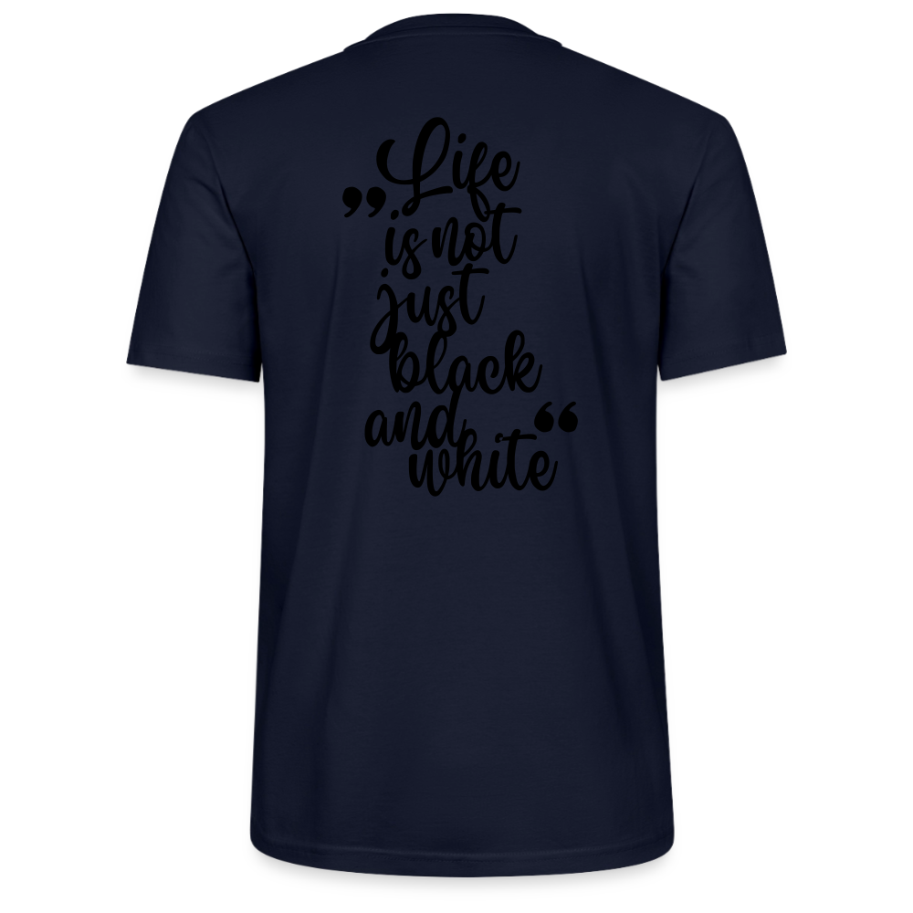 LiNBW. Unisex T-Shirt Premium Crew Black Edition Life is not just black and white - LiNBW.