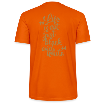 LiNBW. Unisex T-Shirt Premium Crew Brown Edition Life is not just black and white - Tieforange