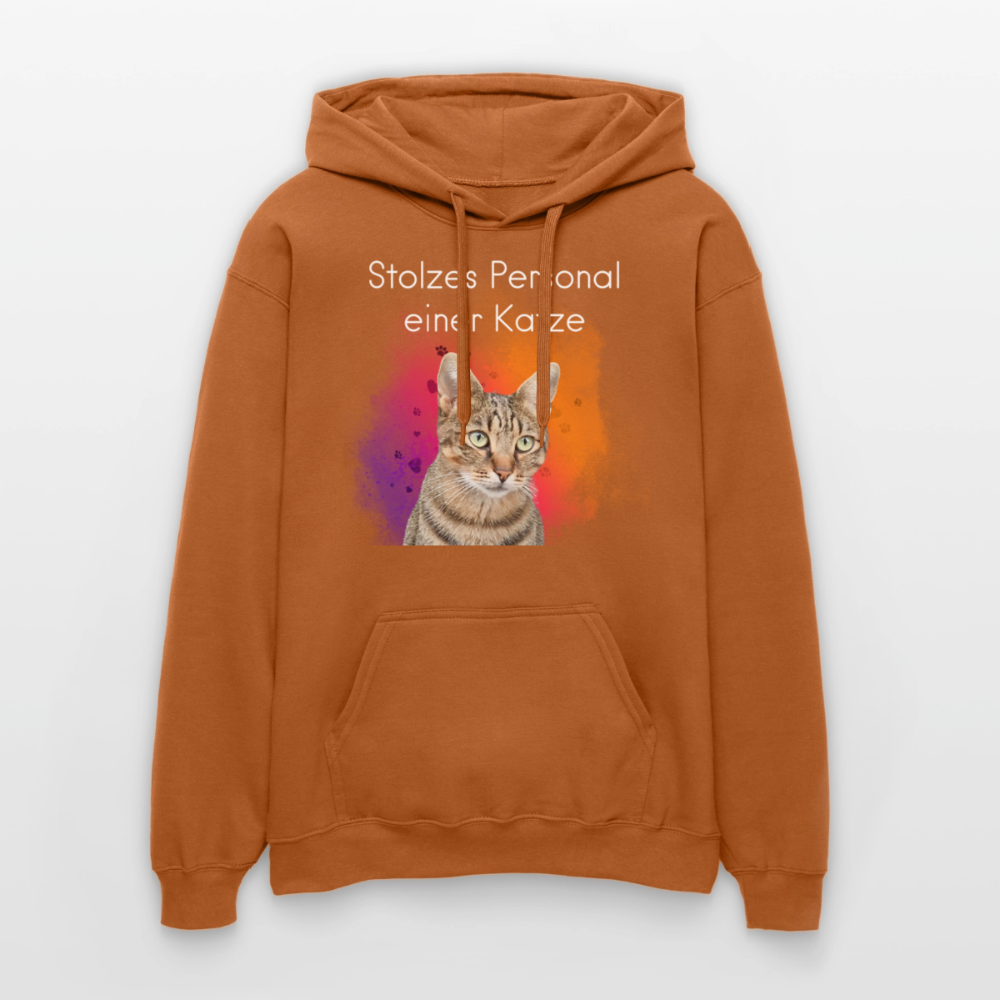 Pedro's Hoodie Stolzes Personal einer Katze White Edition - Athletic Orange