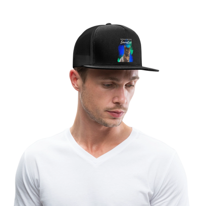 Nala´s Trucker Cap Schnurren ist mein Soundtrack White Edition - Schwarz/Schwarz