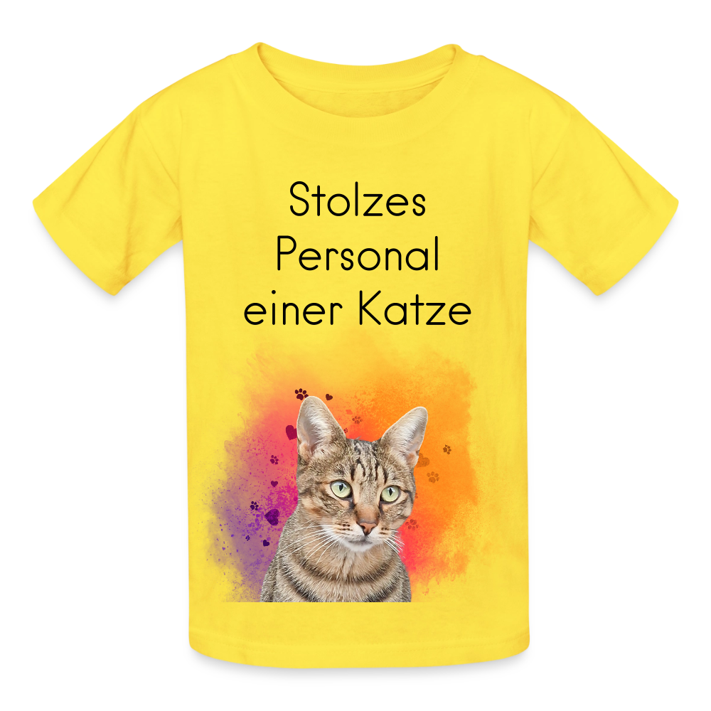 Pedro's T-Shirt Stolzes Personal einer Katze Black Edition - LiNBW.