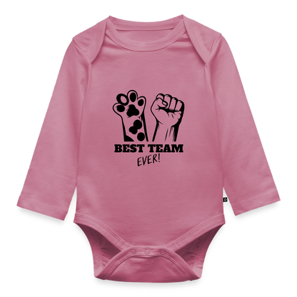 Best Team Ever Langarm-Body - Mauve