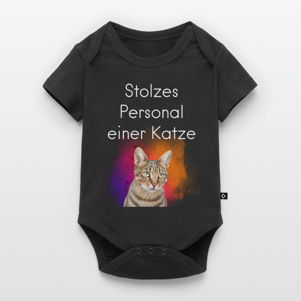 Pedro´s Kurzarm-Body Stolzes Personal einer Katze White Edition - LiNBW.