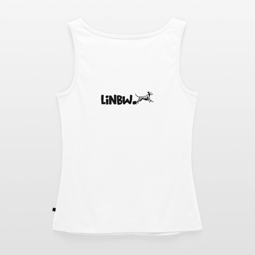 Boa´s Tank Top Premium Splash Life is not just black and white Edition Black - Weiß