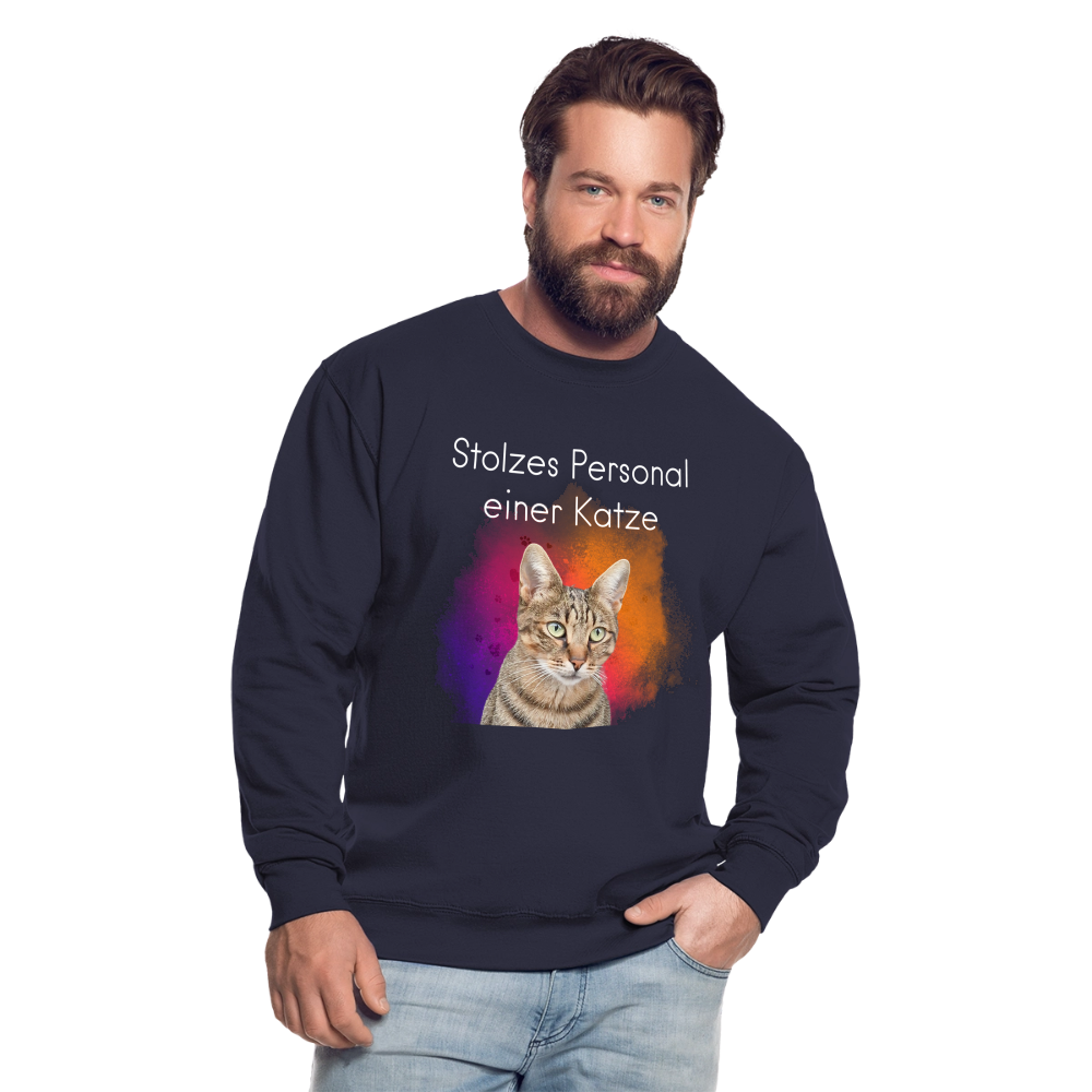 Pedro's Classic Pullover Stolzes Personal einer Katze White Edition - LiNBW.