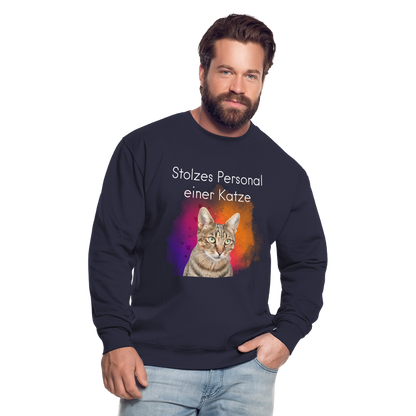 Pedro's Classic Pullover Stolzes Personal einer Katze White Edition - LiNBW.