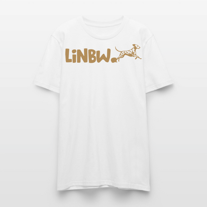 LiNBW. Unisex T-Shirt Premium Crew Brown Edition Life is not just black and white - Weiß