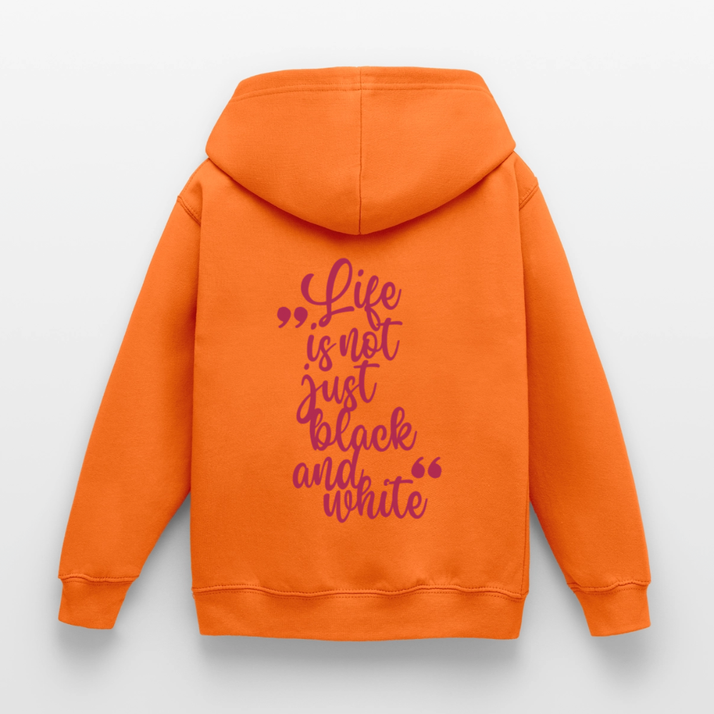 LiNBW. Crew Hoodie Life is not just black and white Edition Pink - LiNBW.