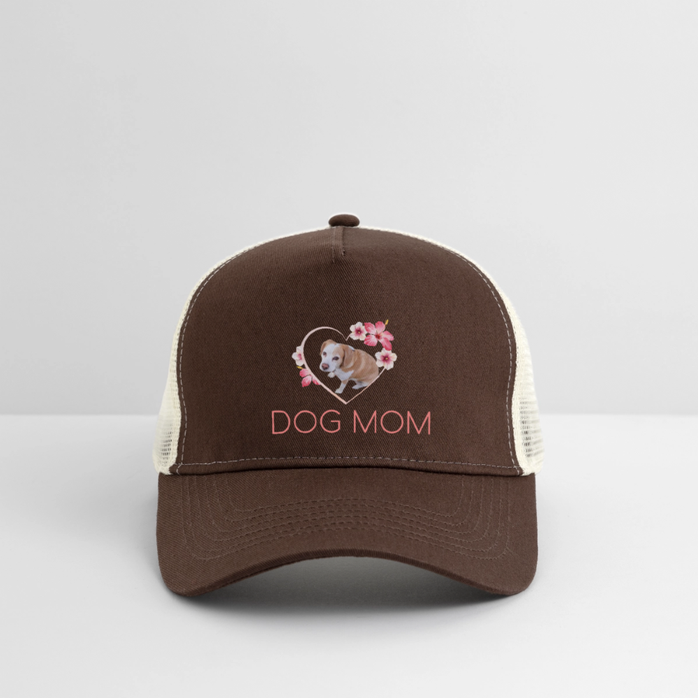 Luna´s Trucker Cap DOG MOM - Braun/Beige