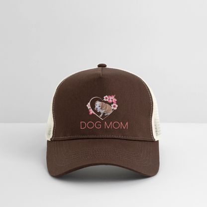 Luna´s Trucker Cap DOG MOM - Braun/Beige