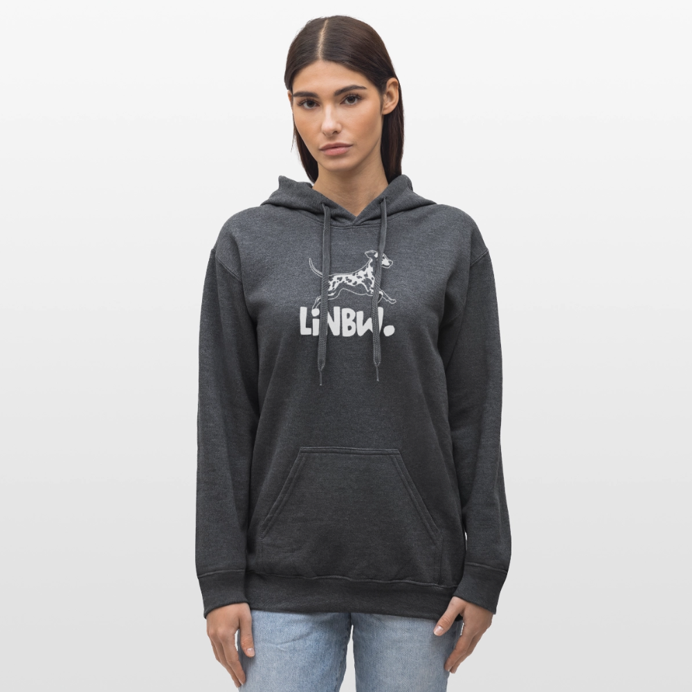 LiNBW. Hoodie White Edition - Dunkelgrau meliert