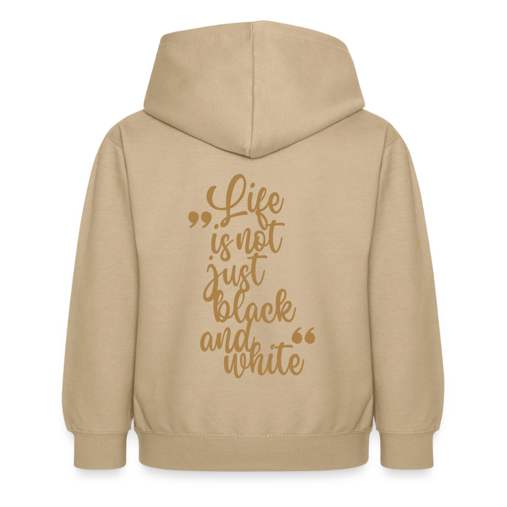 LiNBW. Crew Hoodie Life is not just black and white Edition Brown - LiNBW.
