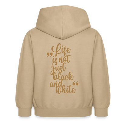 LiNBW. Crew Hoodie Life is not just black and white Edition Brown - LiNBW.