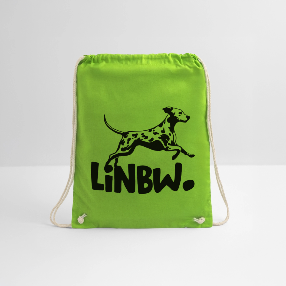 LiNBW. Turnbeutel Black Edition - Neongrün