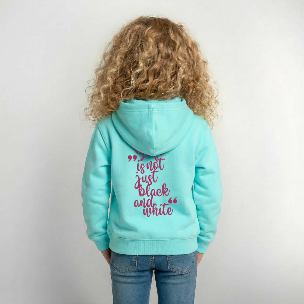 LiNBW. Crew Hoodie Life is not just black and white Edition Pink - LiNBW.