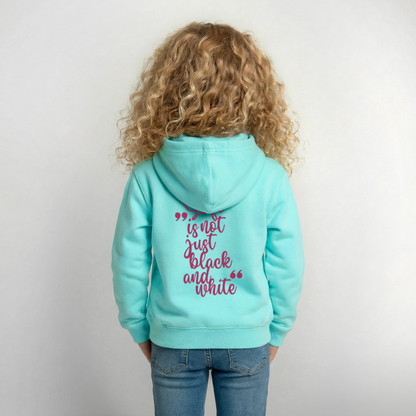 LiNBW. Crew Hoodie Life is not just black and white Edition Pink - LiNBW.