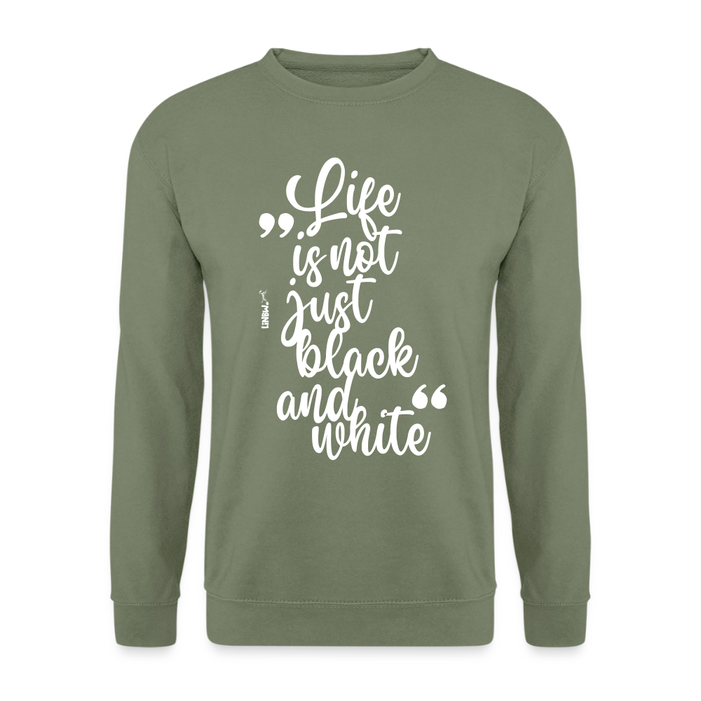 Life is not just black and white Classic Pullover White Edition - LiNBW.