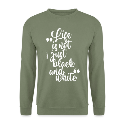 Life is not just black and white Classic Pullover White Edition - LiNBW.