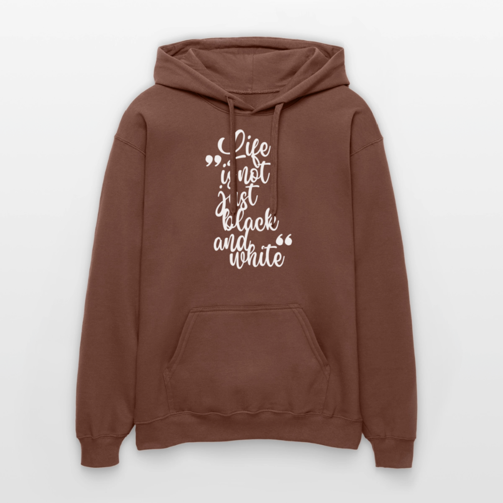 Life is not just black and white Hoodie White Edition - Kakao