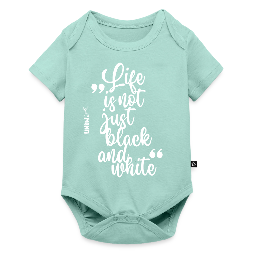 Life is not just black and white Kurzarm-Body White Edition - Mint 