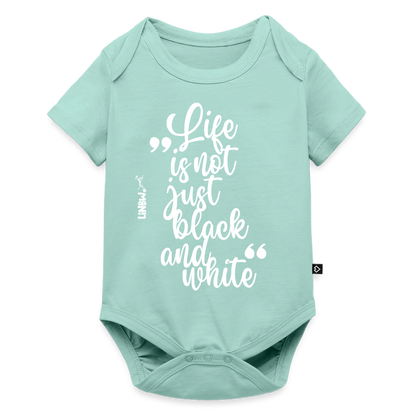 Life is not just black and white Kurzarm-Body White Edition - Mint 
