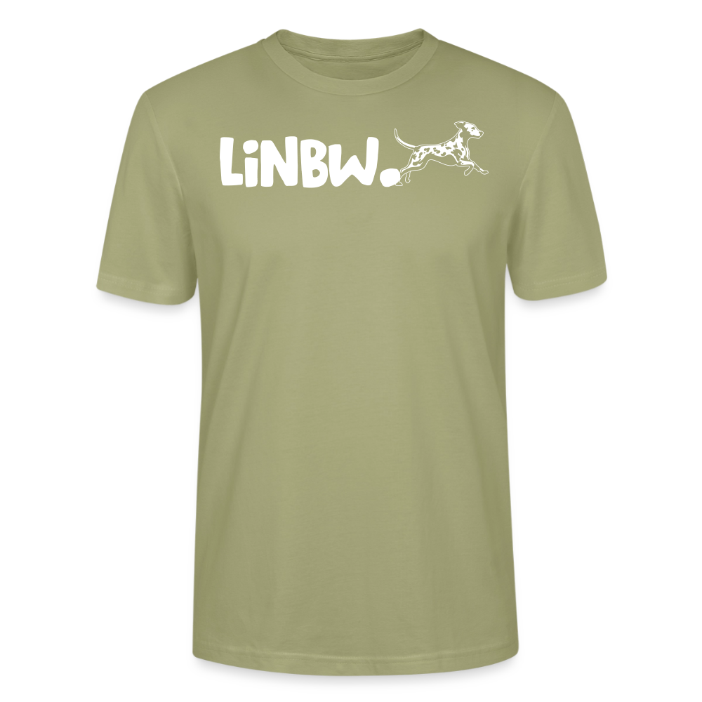 LiNBW. Unisex T-Shirt Premium Crew White Edition Life is not just black and white - Nebelgrün